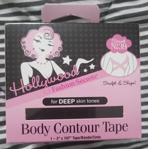 Hollywood Fashion Secrets Body Contour Tape for Deep Skin Tones